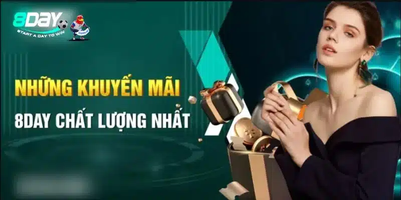 Nhà cái 8DAY dành mọi ưu đãi vip nhất cho hội viên cược sôi nổi.
